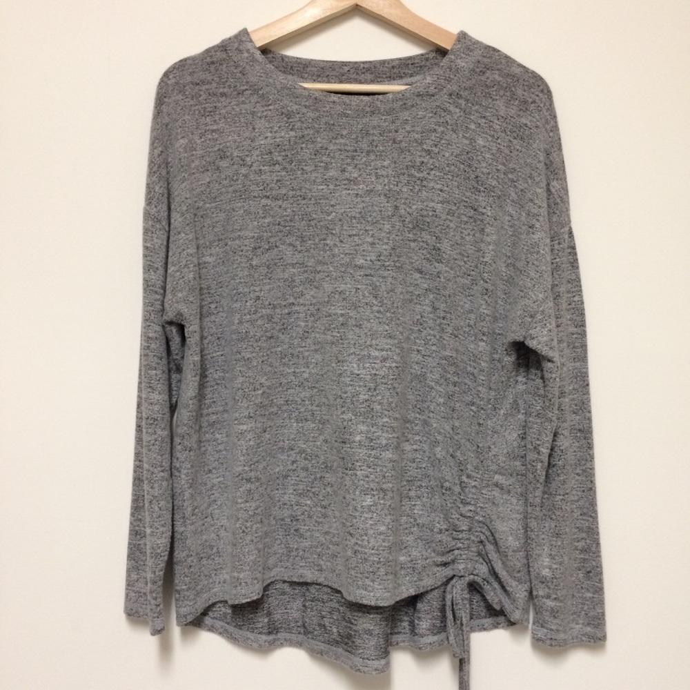 Bobeau high-low style small heather gray NWT